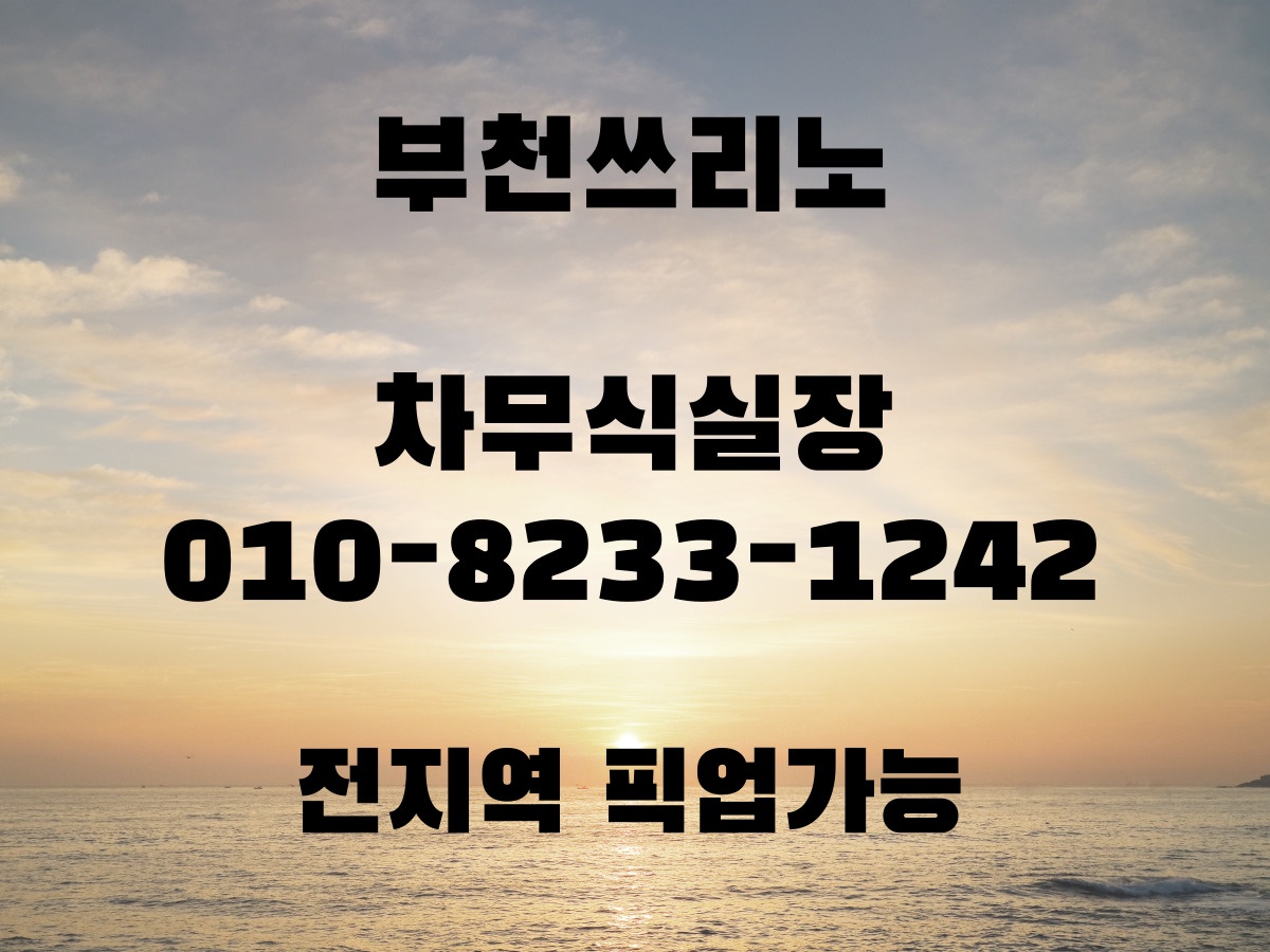 부천쓰리노 유흥 거리 전경